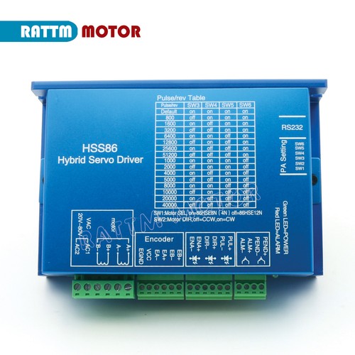 CNC 2HSS86 Hybrid Servo Driver 8A 200Khz AC24~70V or DC30~100V for Nema34 Motor - Picture 9 of 11