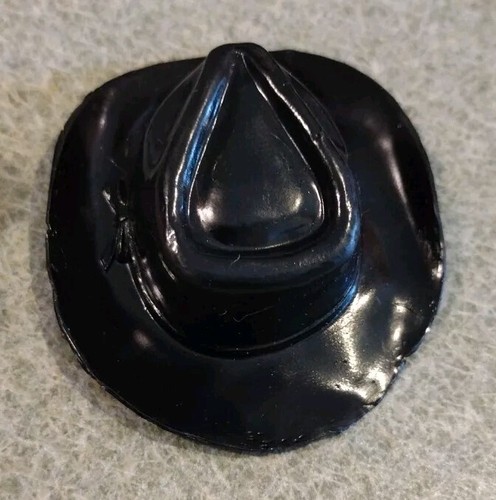 1960's-70's Auth/Orig Marx Johnny West Sheriff Garrett Cowboy Hat Nice Cond - Picture 3 of 5