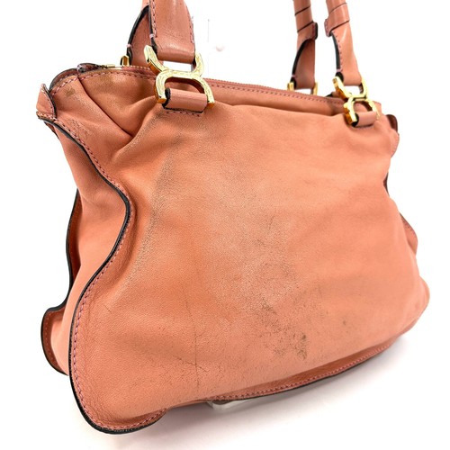 Chloe Marcie Shoulder Hand Bag Medium Leather Light pink #A399 - Picture 15 of 24