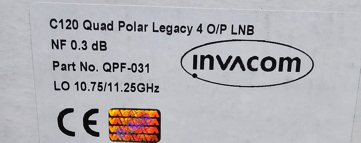 Invacom Quad Polar.QPF-031 is a KUband LNB with four outputs Invacom Quad Polar.QPF-031 is a KUband LNB with four outputs
