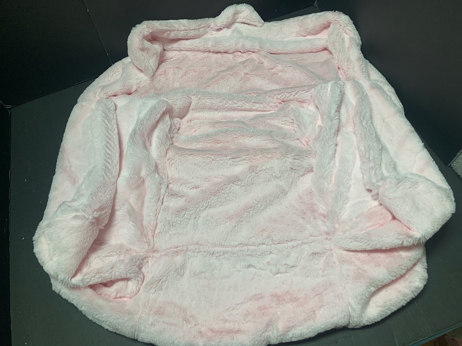 Pottery Barn Kids FIRST ANYWHERE Chair PINK FUR SLIPCOVER COVER VALENTINE NEW