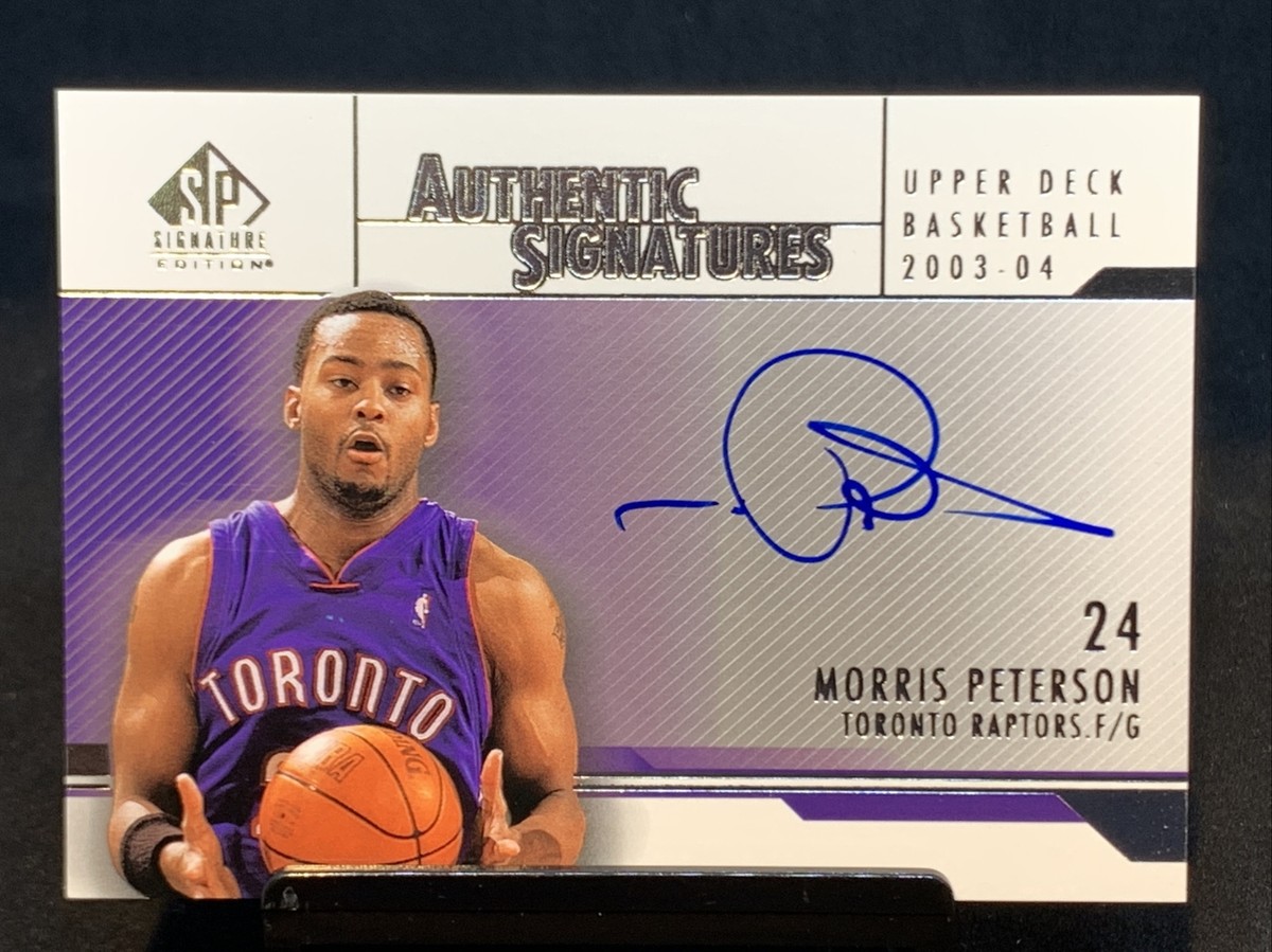 MORRIS PETERSON RC SP AUTO~2003-04 SP AUTHENTIC SIGNATURES #AS-MP