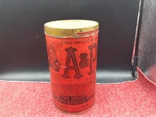 Vintage A & P Baking Powder 2lb Advertising Tin/ Can