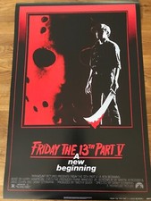 Poster Friday 13th Part V size 430mm x 640mm