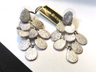 Joan Rivers silvertone Dangles post Earrings Classic Collection w/ pouch unworn