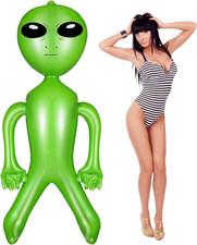 63 Inch Inflatable Alien Blow up Green Alien for Party Decorations