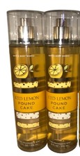 Bath  Body Works ICED LEMON POUND CAKE Fine Fragrance Mist 2 PACK SET LIMITED