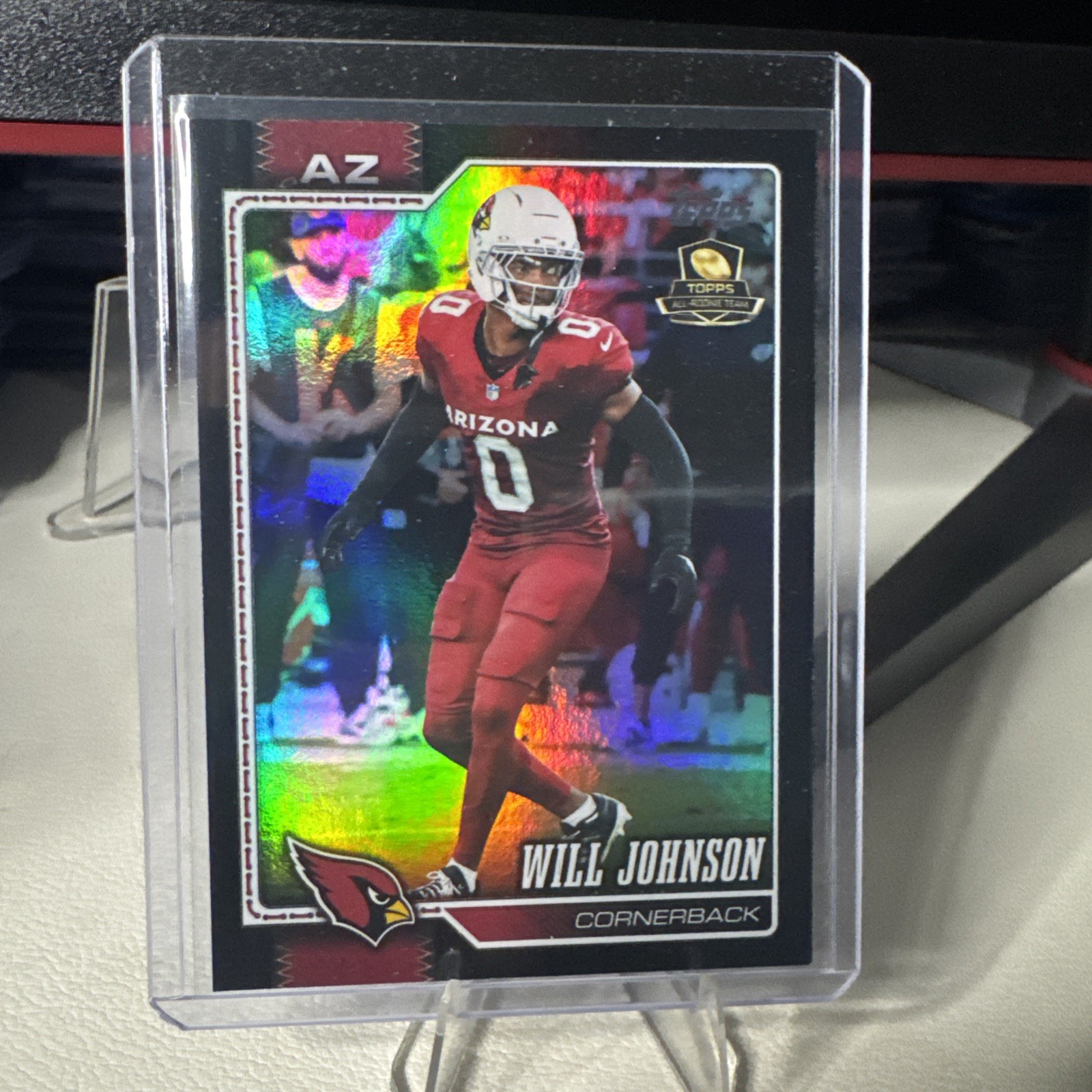 2026 Topps Flagship Will Johnson BLACK Topps All Rookie Team 07/10 #6 Cardinals