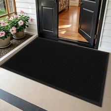 Commercial Entrance Door Mat Floor Industrial Non Slip Rug Black 35.4"x47.24"