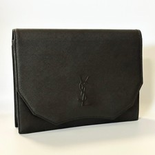 Borsa pochette Yves Saint Laurent YSL Cassandra borsa pelle nera originale vi...