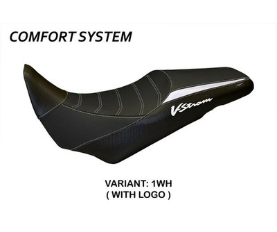 Seat saddle cover Palermo Comfort White TPZ SUZUKI V-STROM 1000 2014 2019 143