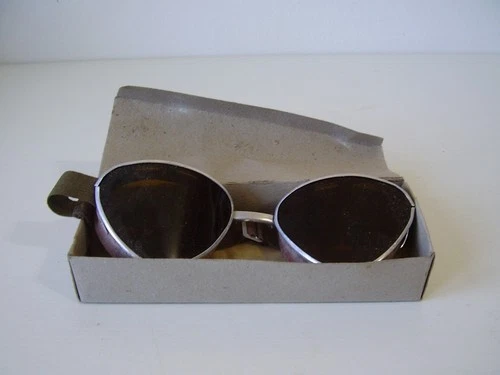 WW2 Motorcycle Goggles / Hunting Aviator / DAK Southern Front / Mountain Infantry Pre 1945 Original Box