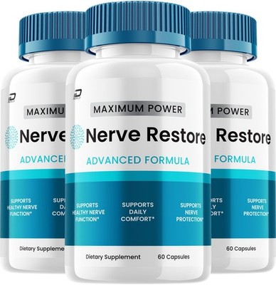 (3 Pack) Nerve Restore Capsules   NerveRestore Natural Ingredients Glycogen