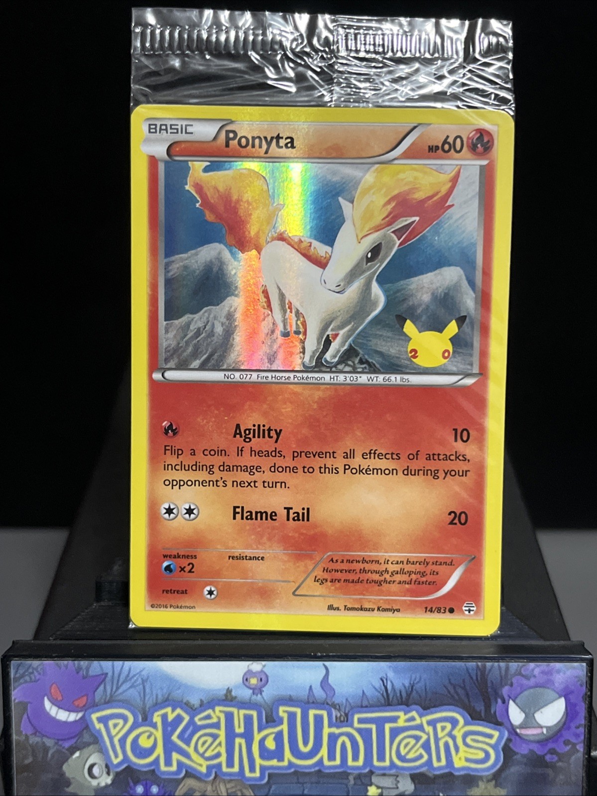 Pokemon Card Ponyta 14/83 Generations Stamped SEALED Promo