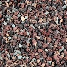 5lb Natural Dark Mixed Color Silica Gravel Pebbles, 1/5 inch Decorative Stone...