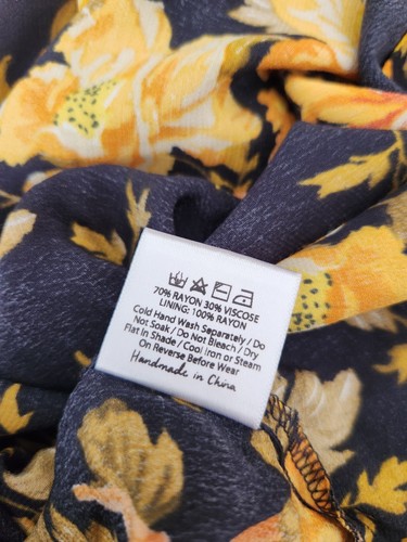 AUGUSTE Devon Mini Dress SIZE M Tie Back Floral EUC - Picture 7 of 7