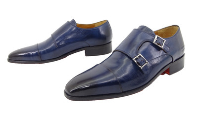 Melvin & Hamilton LANCE 1 Business Herren Doppel Monk Derby Schuhe Leder Gr. 42