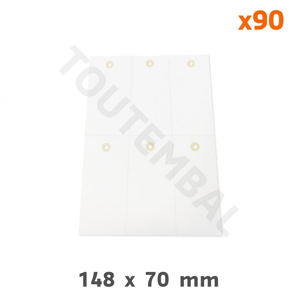 Étiquette américaine 148x70 mm pour imprimante en lot de 90 pièces