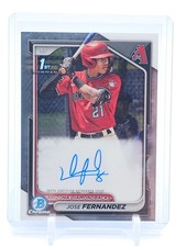 JOSE FERNANDEZ 2024 BOWMAN CHROME 1ST ROOKIE AUTO #CPA-JF Q1809