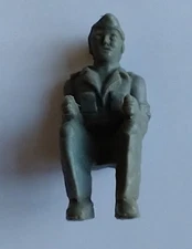 Vintage Tim Mee Plastic Toy Soldier GI Army Seated Jeep Truck Driver