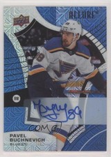 2021-22 Upper Deck Allure Blue Line Auto 33/35 Pavel Buchnevich #34 Auto 10ft