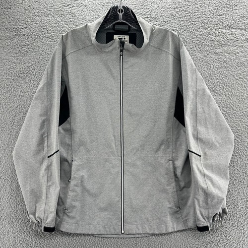 Footjoy Jacket Womens XL Gray Full Zip Rain Waterproof Dryjoys Hydrolite Jacket