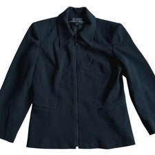 Garfield  Mark black Rib Jacket Blazer zipper Women Size 4