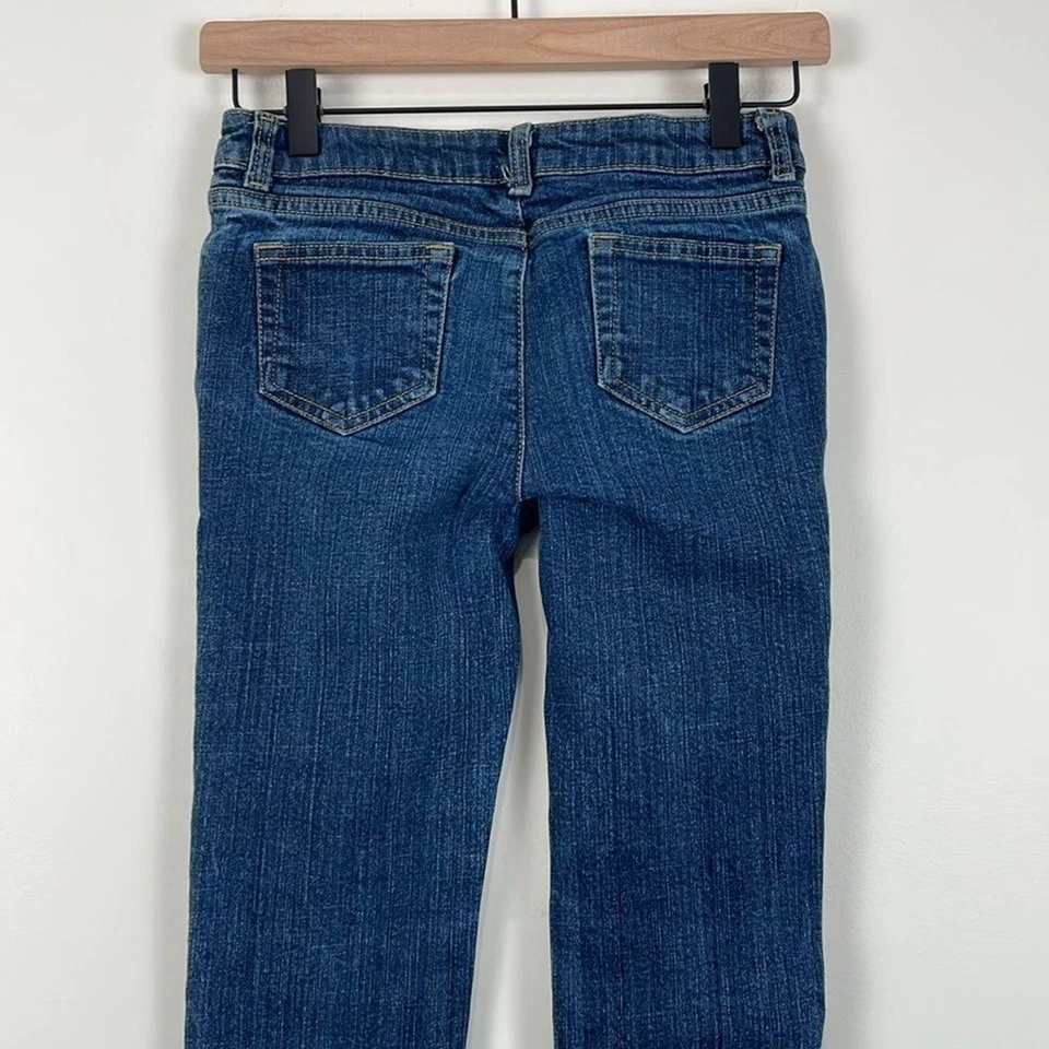 Lands’ End Boys 12 Jeans Slim Straight Leg Dark Wash - Image 3 of 4