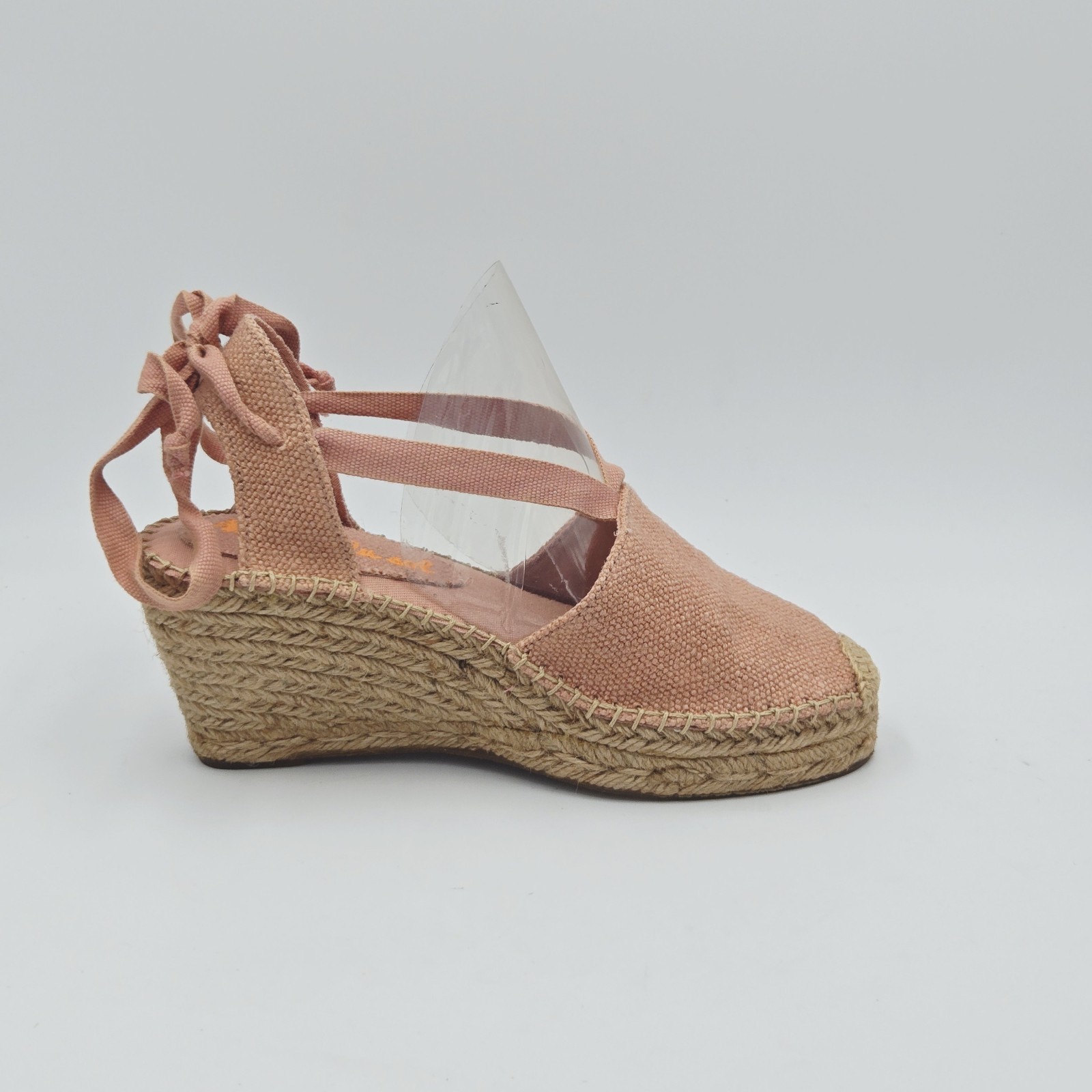SAOLA Scarpe donna Rive Du Sol 36 Sandali Zeppa Rosa Tessuto 127AB