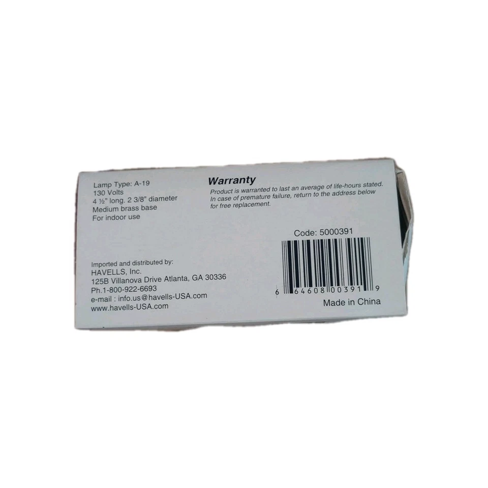 100 Watt Clear Rough Service Bulbs - 4 Pack Coated Shatter Resistant Ceiling Fan - Image 3 of 4