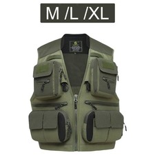 Gilet senza maniche Gilet Quick Dry Uomo Donna Gilet da pesca a mosca per