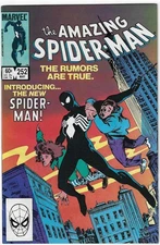 AMAZING SPIDER-MAN #252 NM- 1ST APP BLACK COSTUME AMAZING FANTASY #15 HOMAGE CVR