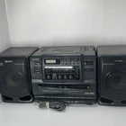 VTG 1990s Sony Stereo Cassette Cd Player Radio Boombox CFD-540 Mega Bass -Read-