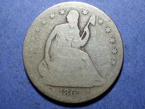 1865-S Liberty Seated Half Dollar  Good-