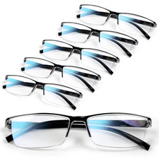 Reading Glasses Black Frame 1.5 2.0 3.5 Clear Lens Lightweight Readers