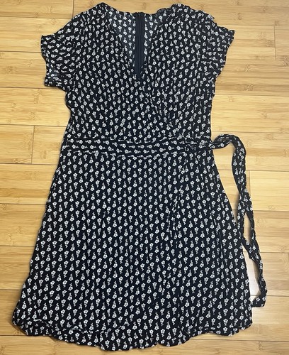 Cotton:On Womens V-Neck Short Sleeve Fit & Flare Floral Dress,Summer,Spring|Sz:M - Picture 9 of 20