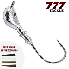 Arky Weedless Bass Fishing Jig Head Lure UnPainted Mustad Hook 50 or 100 Pack