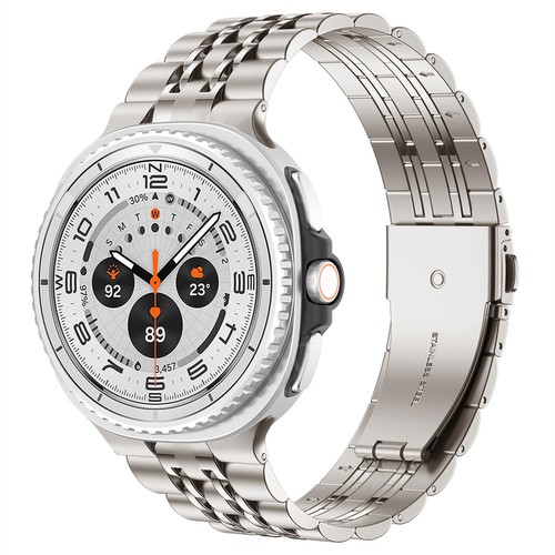 Correa de pulsera de acero inoxidable para reloj Samsung Galaxy 8/8 clásico 40/44/46 mm - Imagen 8 de 17