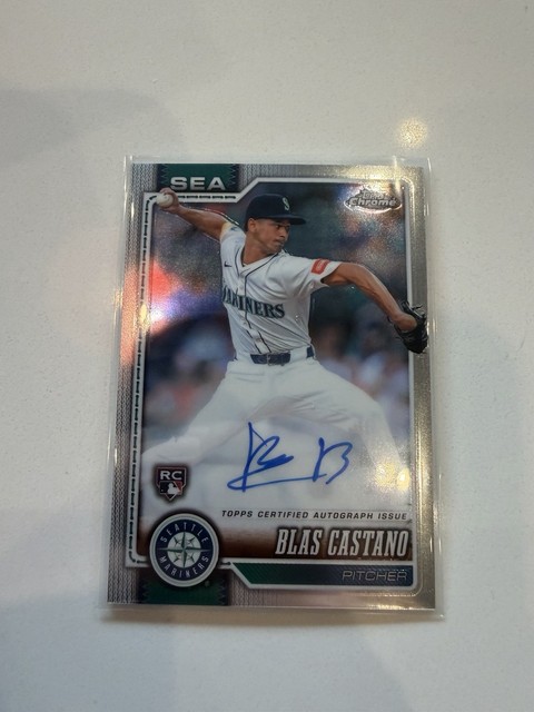 2026 Topps Chrome Blas Castano Rookie Auto Autograph RC