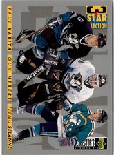1996-97 Collector's Choice #309 Paul Kariya / Guy Hebert / Teemu Selanne 3SS