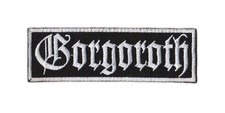 Gorgoroth Patch Embroidered Sew On Band White Logo Norwegian Black Metal