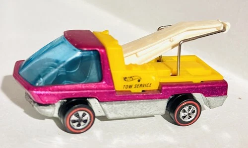 Vintage Hot Wheels Redline 1970 ROSE PINK Tow Truck