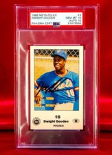 PSA 10 10 Signed 1985 Mets Police DWIGHT DOC GOODEN | Pop 18 | New York Mets |