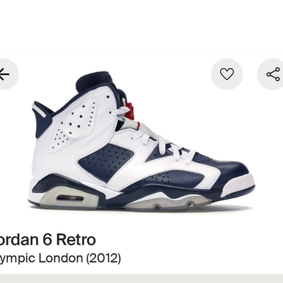 Size 12 Jordan 6 Retro Olympic London Men's High-Top Sneakers | eBay