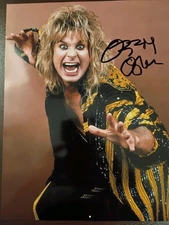 Ozzy Osbourne Signed 8x10 COA W/Matching Numbered Sticker