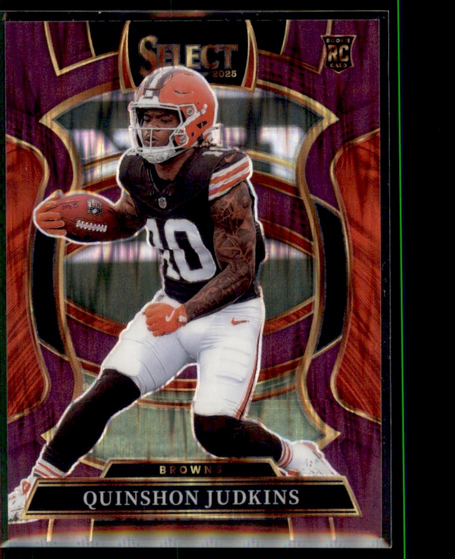 2025 Select PURPLE SHOCK Quinshon Judkins Browns #55 RC /699