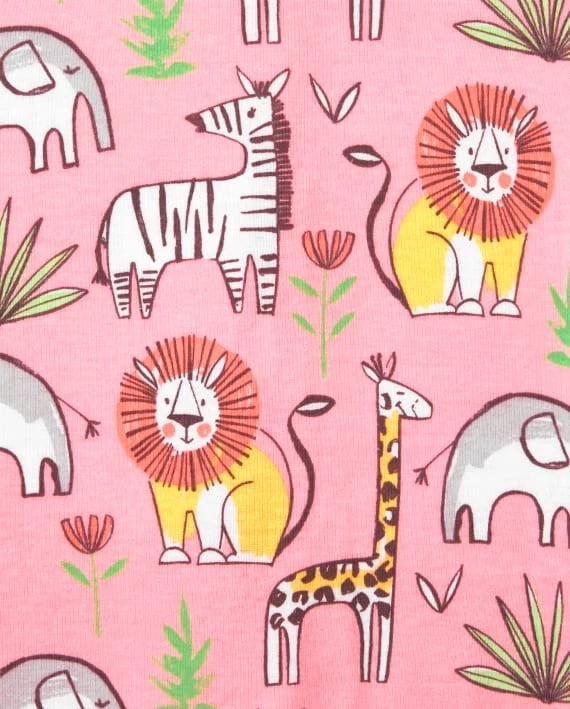 Nuevo con etiquetas Pijama para dormir The Childrens Place Elephant Jungle Girls Foto 3 de 3