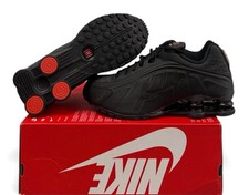 Nike Shox R4 Triple Black AR3565-004 Women  s Size 9.5 No Lid