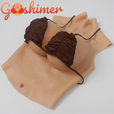 Realistic Silicone Breast Forms Breast Plate Fake Boobs For B-H Cup Crossdresser - Image 1 of 4