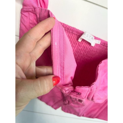 ASTR The Label Pink Off The Shoulder Sleeves Structured Cups Bustier Top Size M - Picture 7 of 8